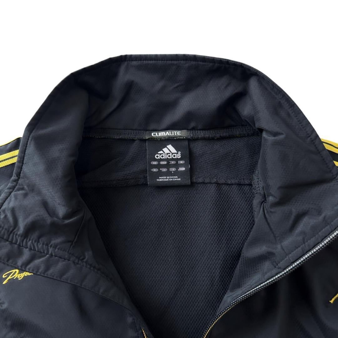 アディダス プロフェッショナル ナイロン ジャージ 上下 L - XL 黒 野球