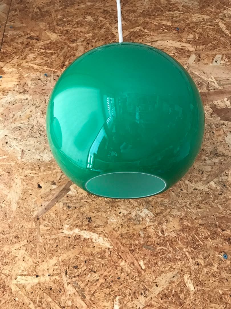 ビンテージ70’sレトロポップ スペースエイジ昭和ランプシェード硝子