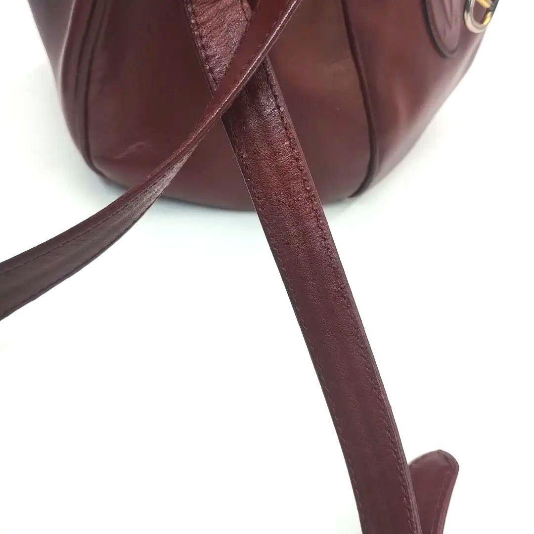 Cartier カルティエ　巾着ショルダーバッグ　マストライン　ボルドー