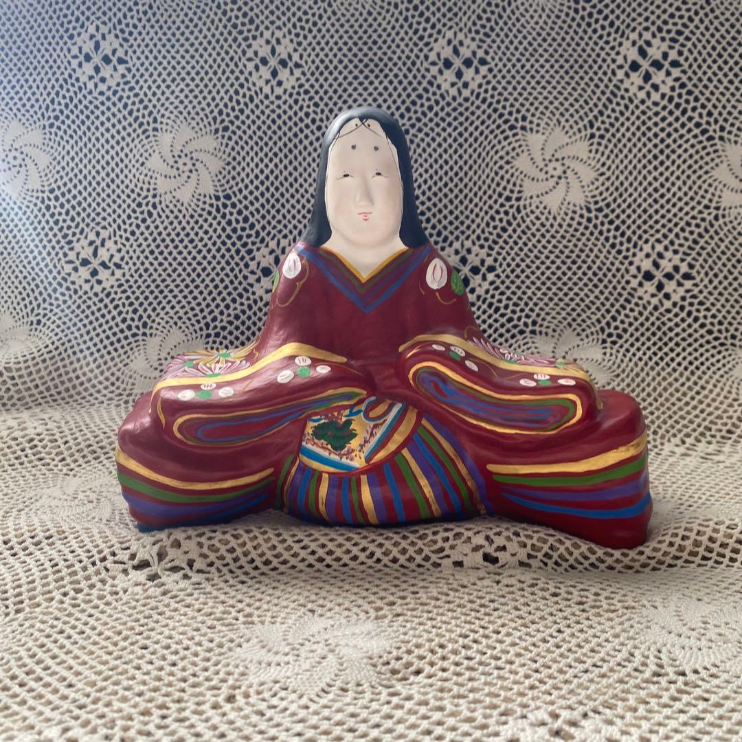 附馬牛人形 つきもうし人形 雛人形 親王飾り お内裏様 お雛様 金屏風セット