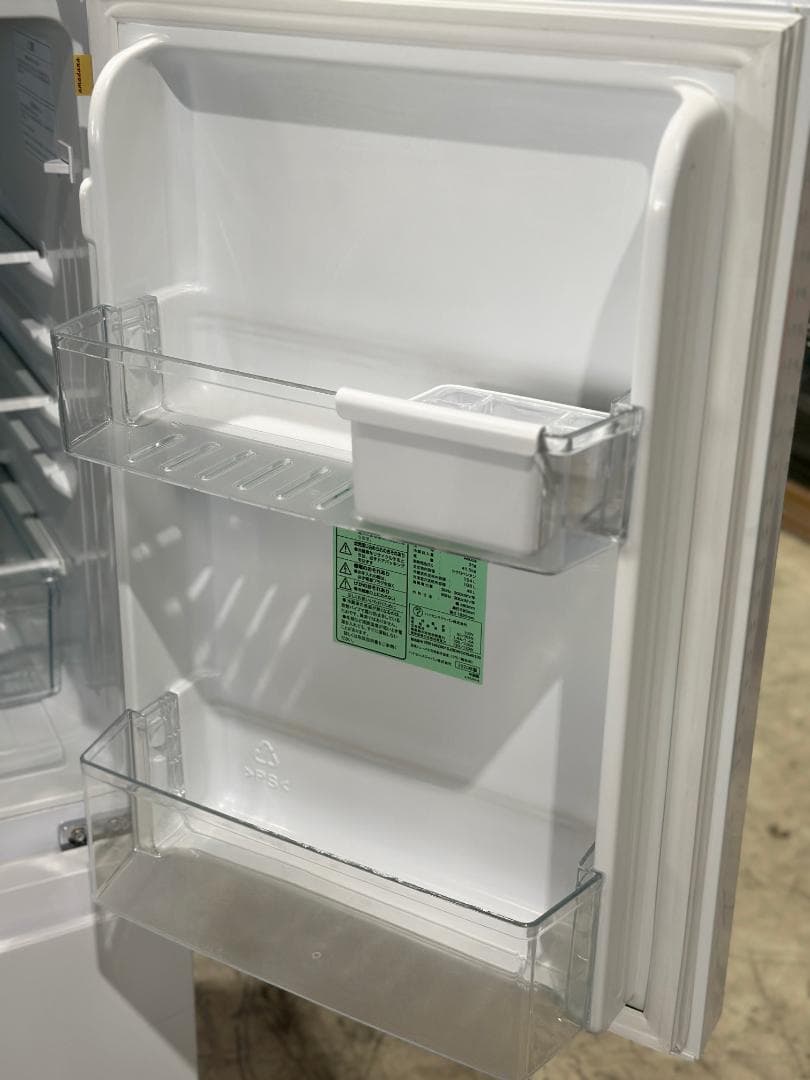 やや訳アリ■アマダナ 2ドア冷蔵庫 154L AT-RF150-WH 白 右開き