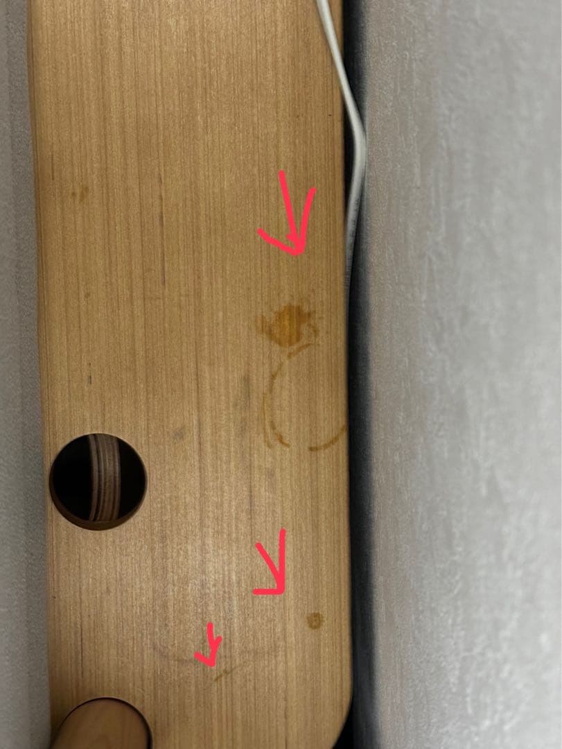 クイーンベッドフレーム 木製スラット グレー