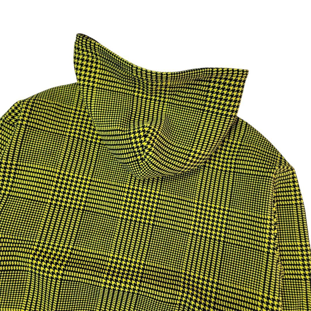 ほぼ未使用 ジャックバニー グレンチェック柄 ダンボールスウェットパーカー