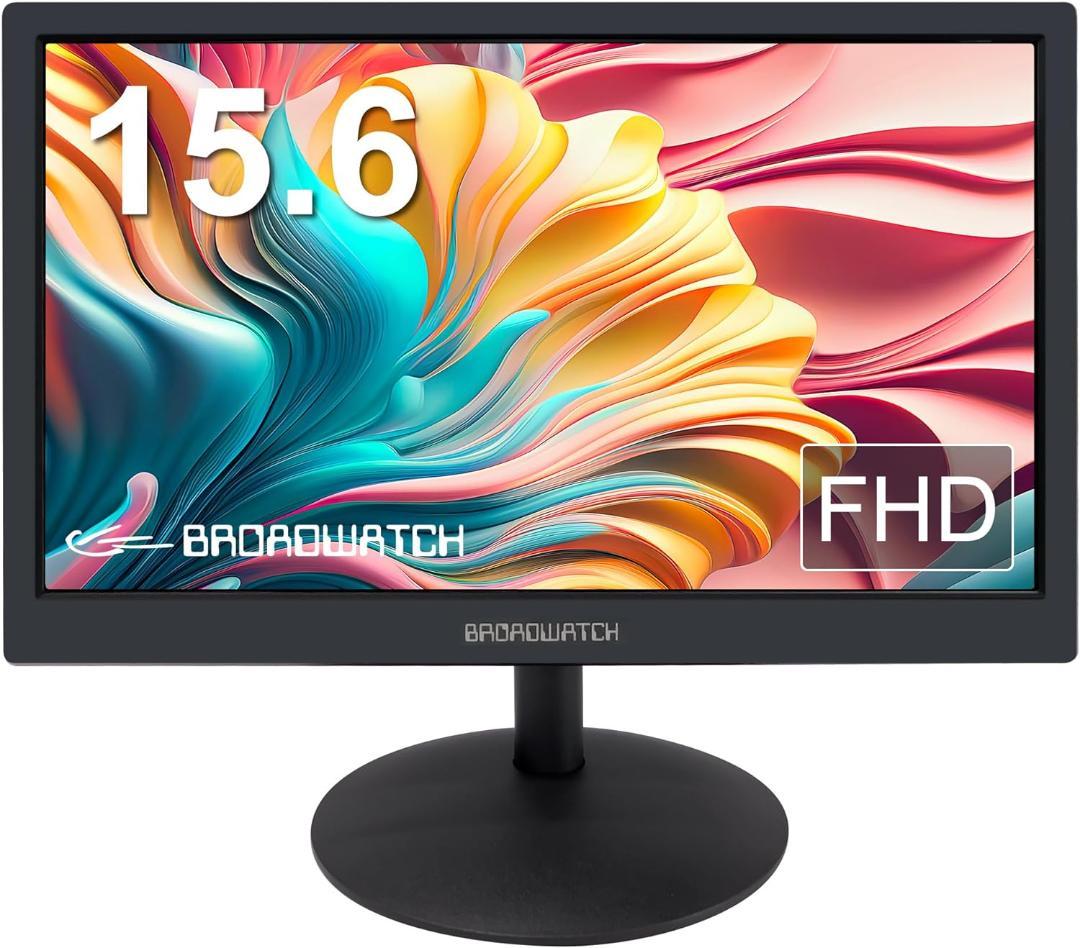 商品高解像度15.6インチ液晶ディスプレイ フルHD HDMI VGA 対応