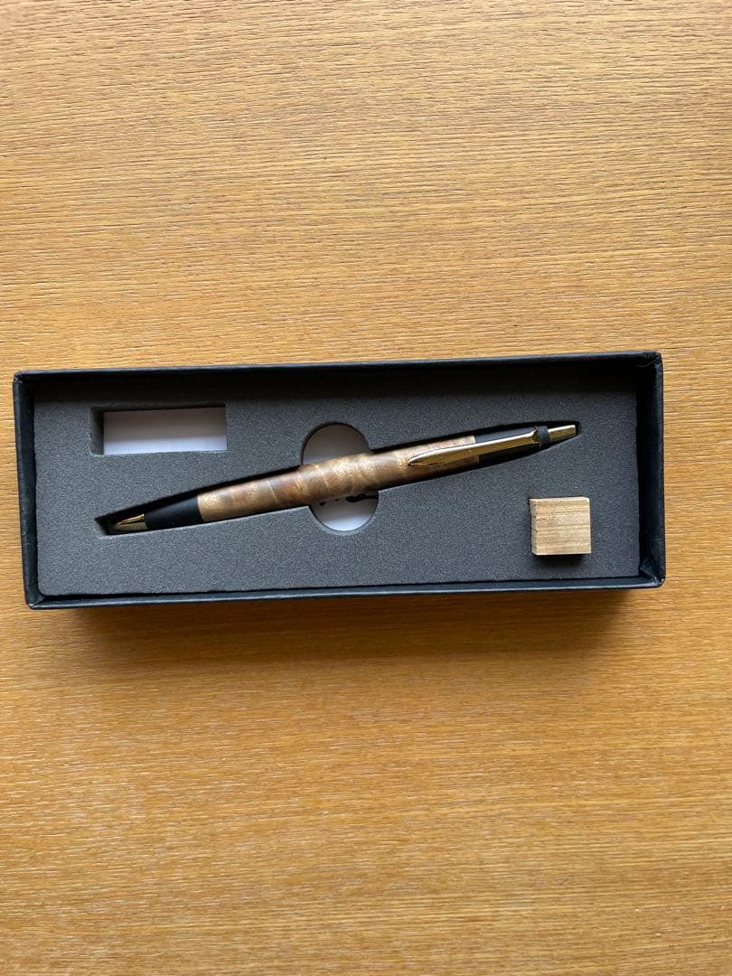 野原工芸　ボールペン　マーブルウッド　旧型