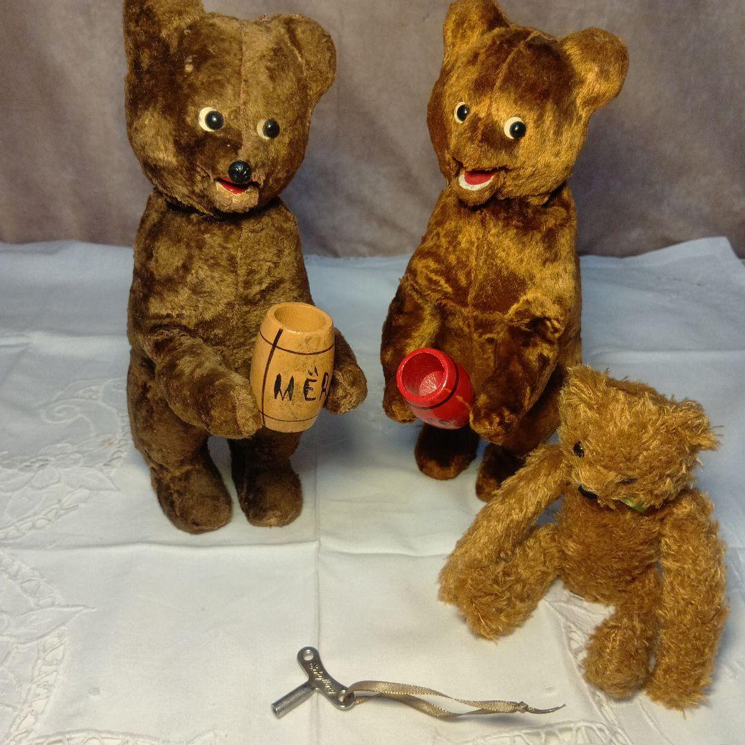 夏Sale♥ドイツからやって来たオートマタテディベア2体set+でんぐり返しベア