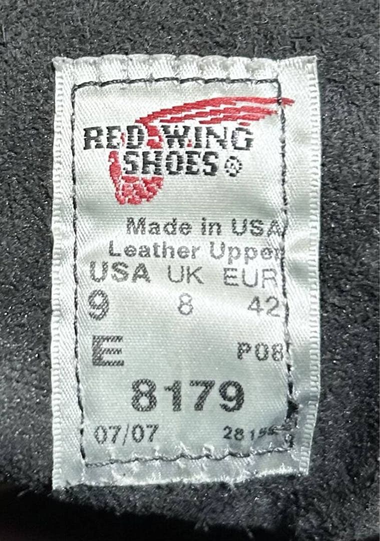 【9/E】8179 RED WINGレッドウィング★ハーレー ninja gpz