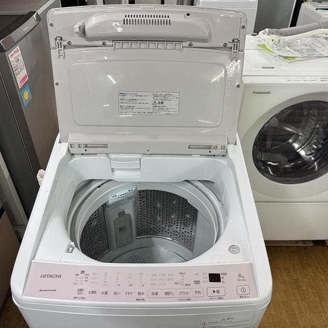 地域限定送料無料　美品【 HITACHI 】日立 全自動洗濯機 BW-V80H