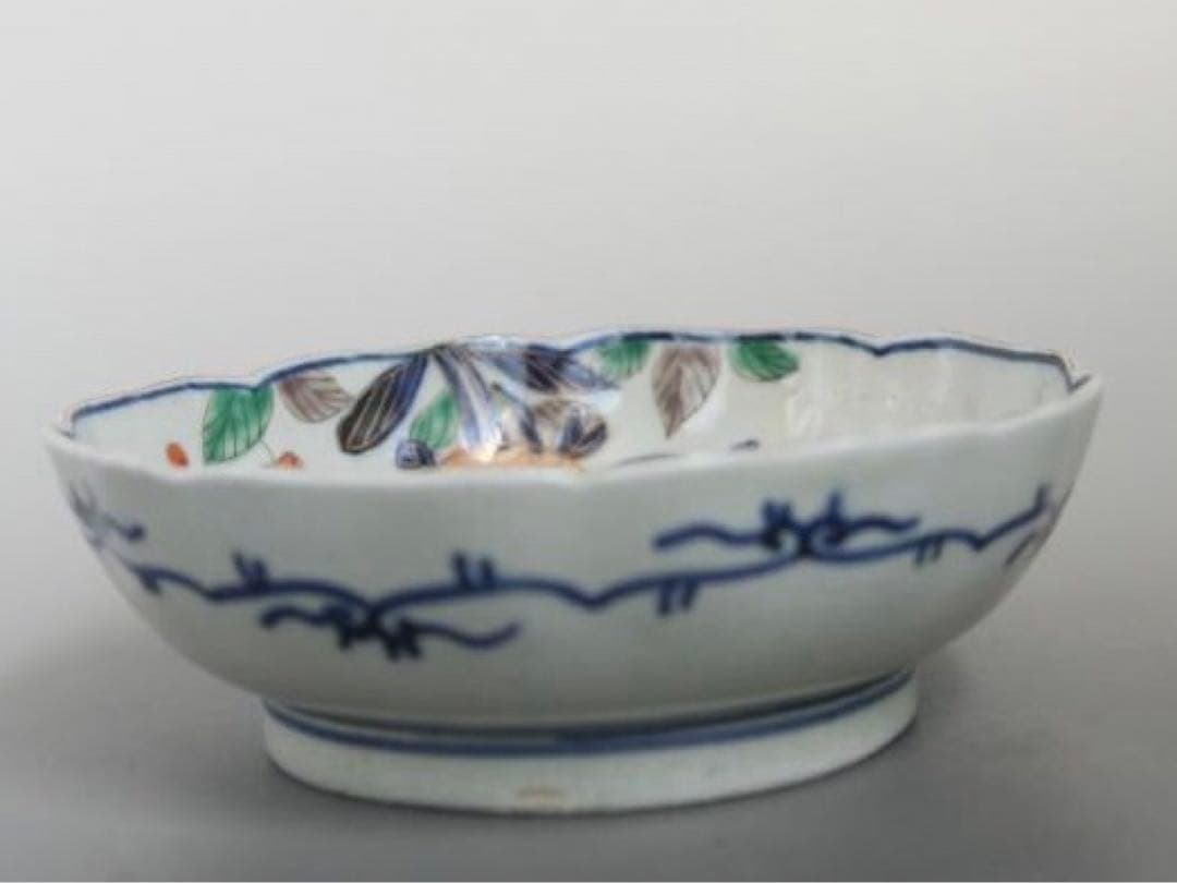 色絵中鉢　2個　江戸時代　古伊万里