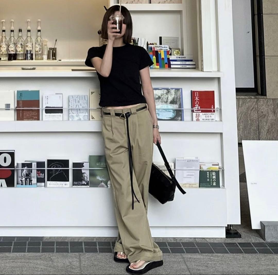 oksoon カーキ パンツ