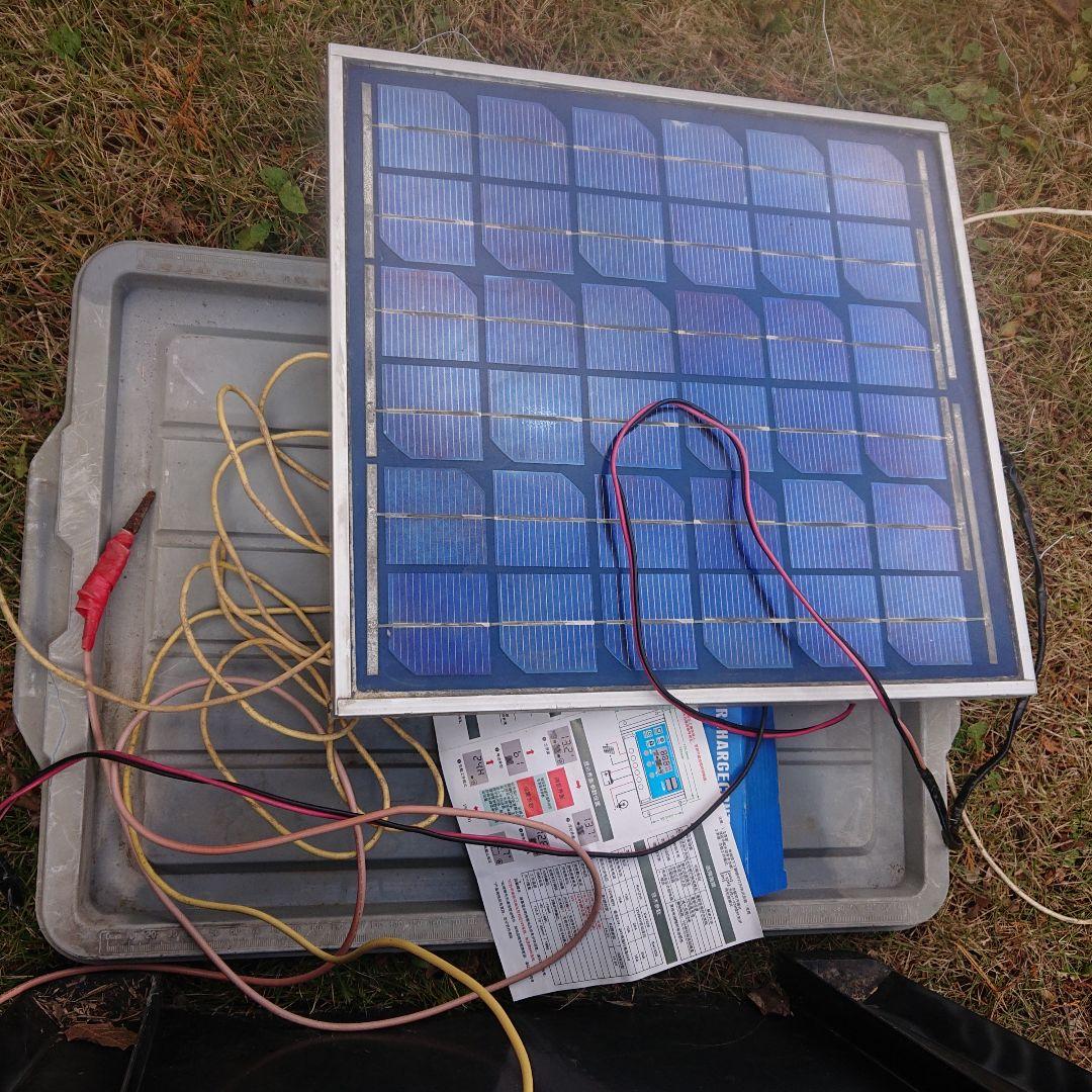 強力電気柵セット、高圧発生装置、ソーラーパネル１０ワット、チャージコントローラー