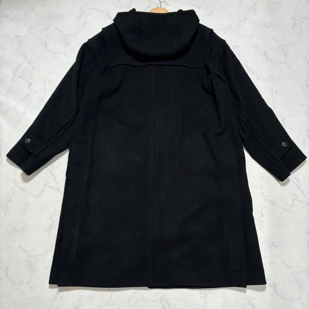UNIQLO ＋J ダッフルコート ウール ブラック 近年 フード一体 黒 L