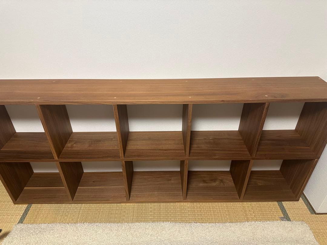 s*5様 無印良品 スタッキングシェルフ ウォールナット 5段×2