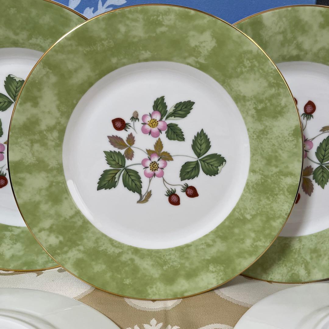 月末限定価格［新品］ワイルドストロベリー•フルリム　プレート5枚