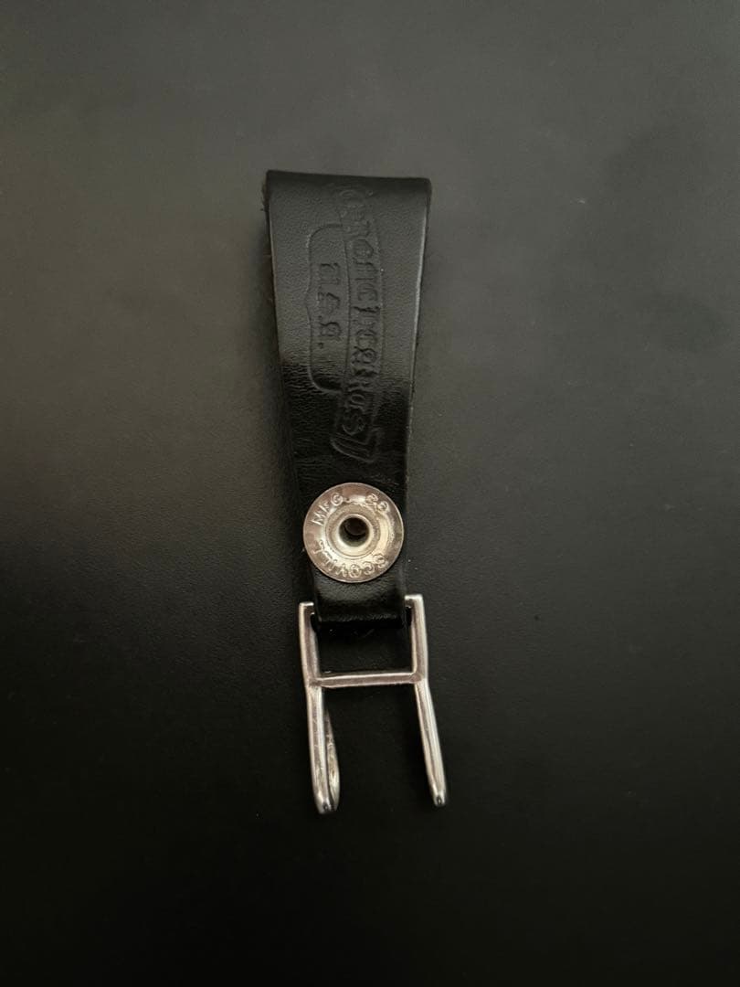 クロムハーツ BELT LOOP クロスボールボタンレザーベルトループ