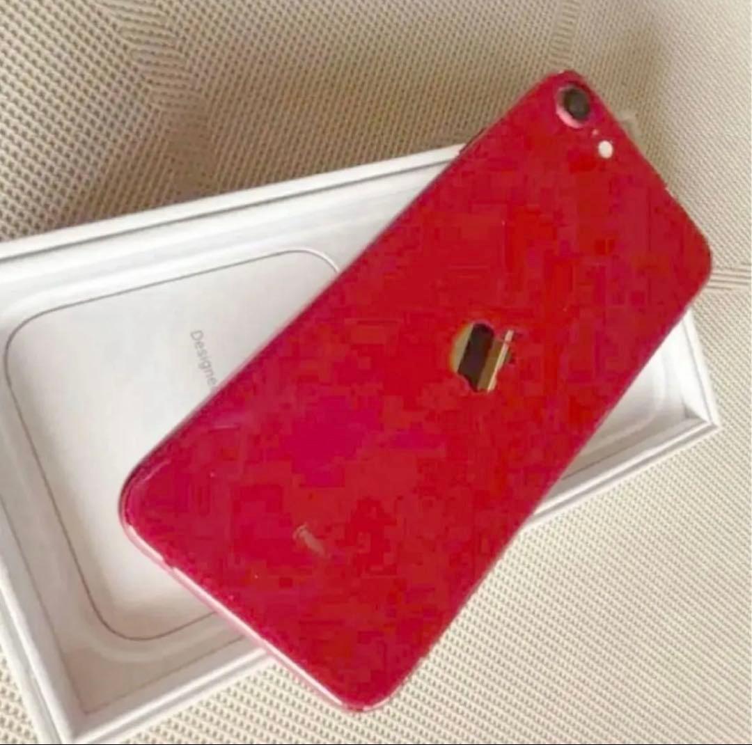 極美品iPhoneSE3プロダクトレッド64GBSIMフリー♻️付属品大サービス