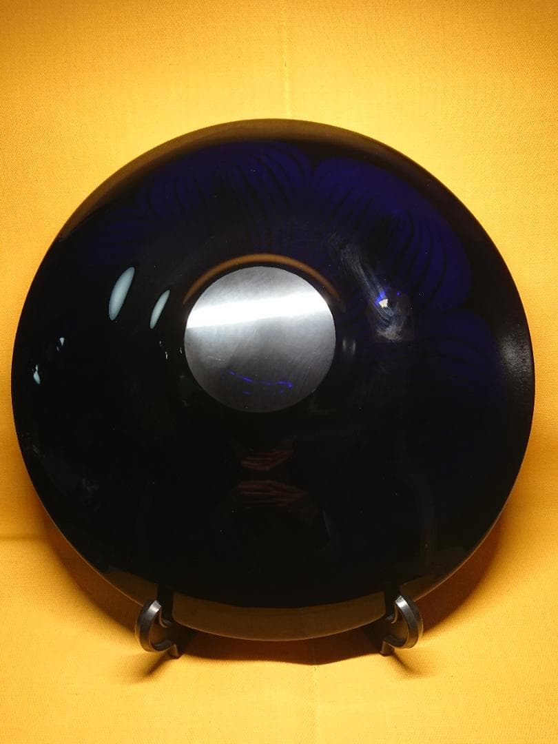 【美品】アート　ヨーロッパ　大皿　飾皿　ガラス　置物　工芸品　美術品　A1472