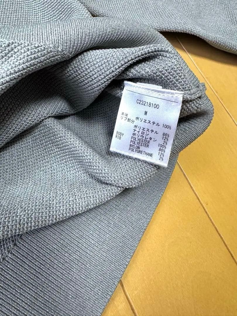 超美品Callaway（キャロウェイ） カノコ編みクルーネックニット （グレー）