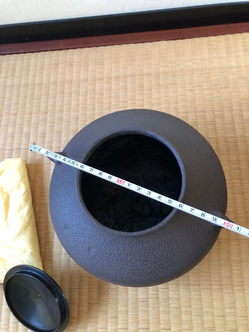 阿弥陀堂釜　初代　畠春斎氏作　共箱入