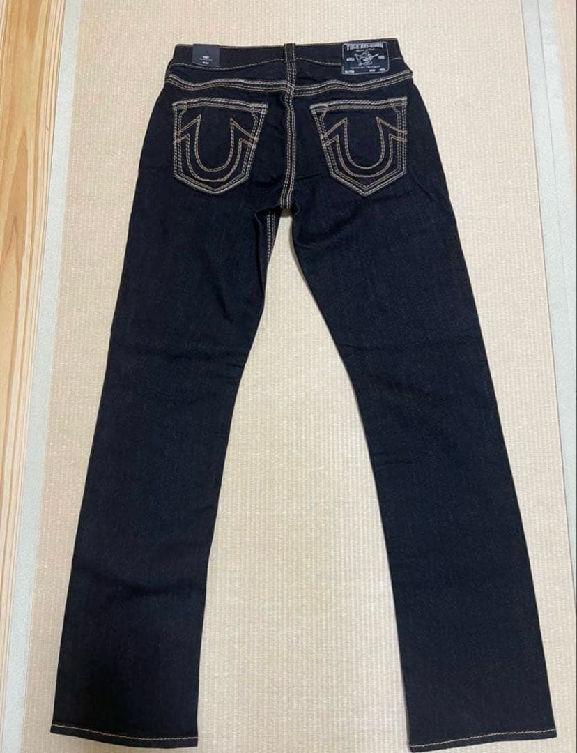 TRUE RELIGION RICKY BIG QTブラックデニム 30インチ黒