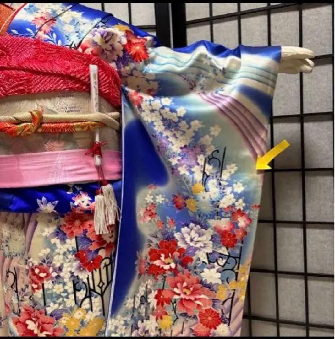 七五三　着物セット　7歳　10歳　ふくら雀　古典柄　ハーフ成人式　十三詣り