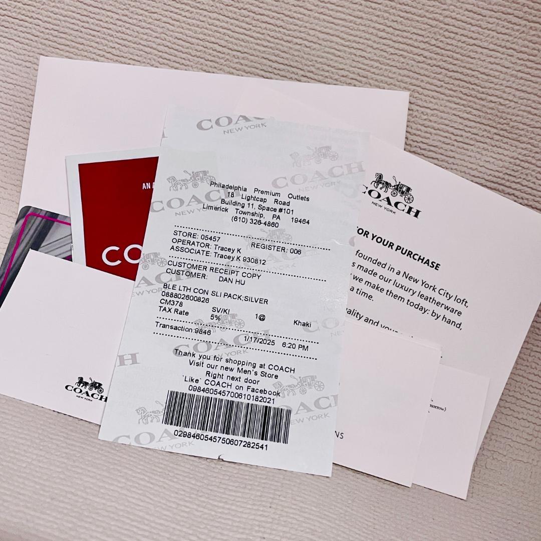 【新品未使用】#タグ無.COACH.ベックパック.シグネチャー.CM378