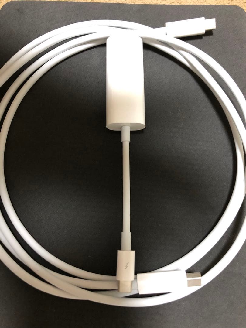 タンダーボルト3 アダプター　タンダーボルト2ケーブル Thunderbolt2