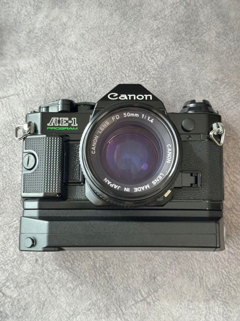 【電源確認済】Canon AE-1 Program＋ FDレンズ2本+各種備品