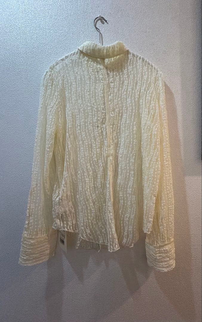 トップス TULLE LACE SHIRT
