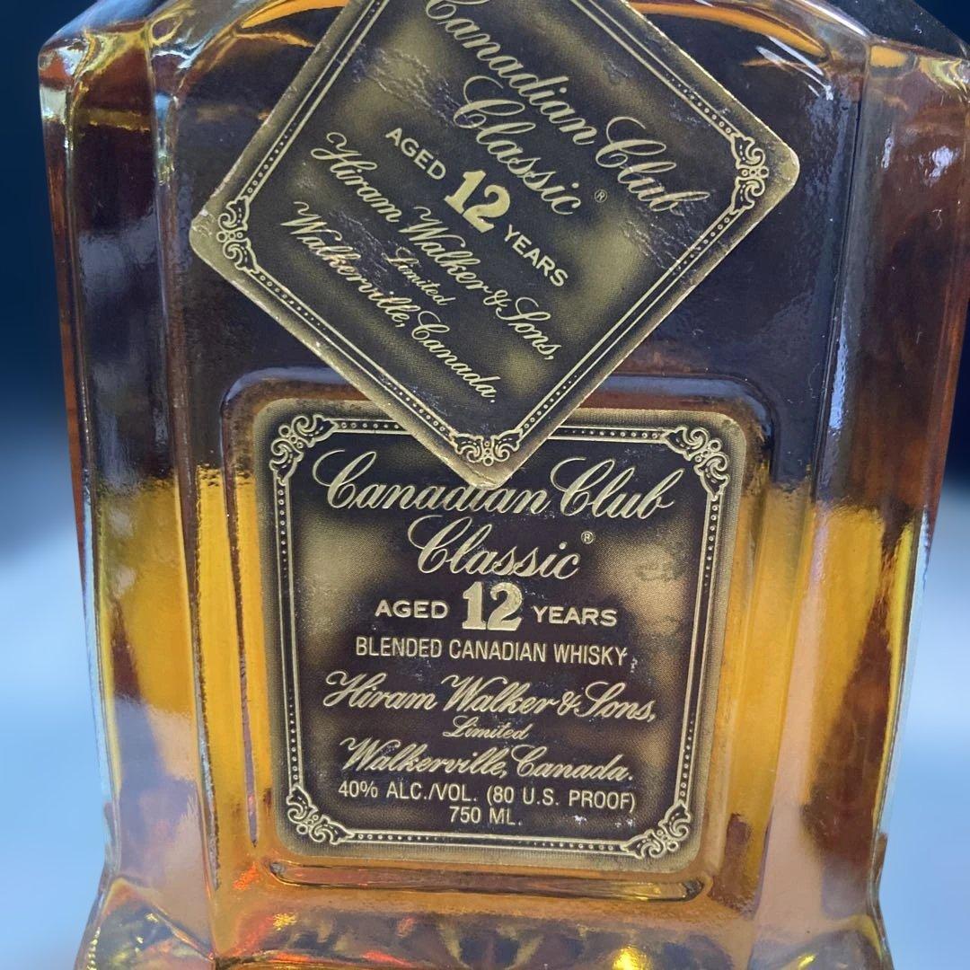 古酒　ウイスキー　クラウンロイヤル&　カナディアンクラブ12年