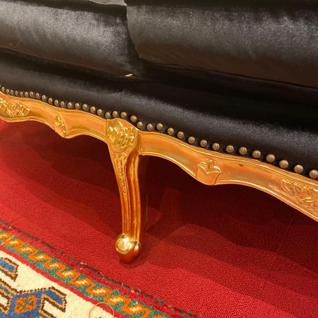 Sherryさま専用　 バロックスタイル ロココ調　猫脚　ゴールド ラブソファ