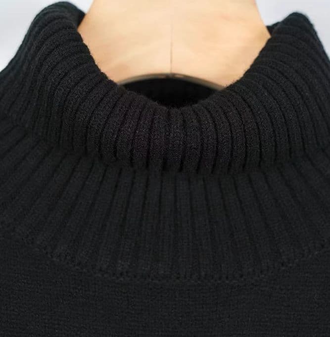 AMI PARIS ニット タートルネック セーター ブラック L
