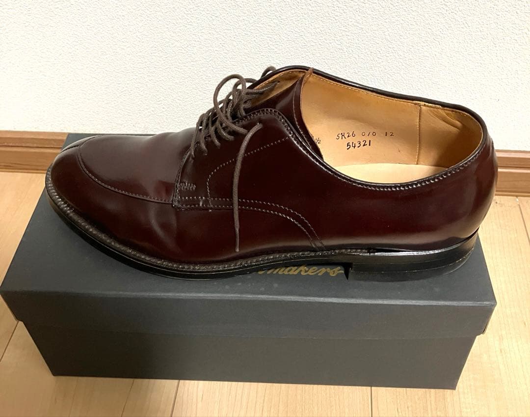 【使用数回】オールデン　バーガンディコードバン 54321 9ハーフD