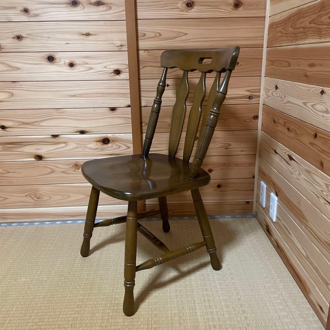 ウィンザーチェア木製 ダイニングチェアレトロビンテージ コイズミ　⑤