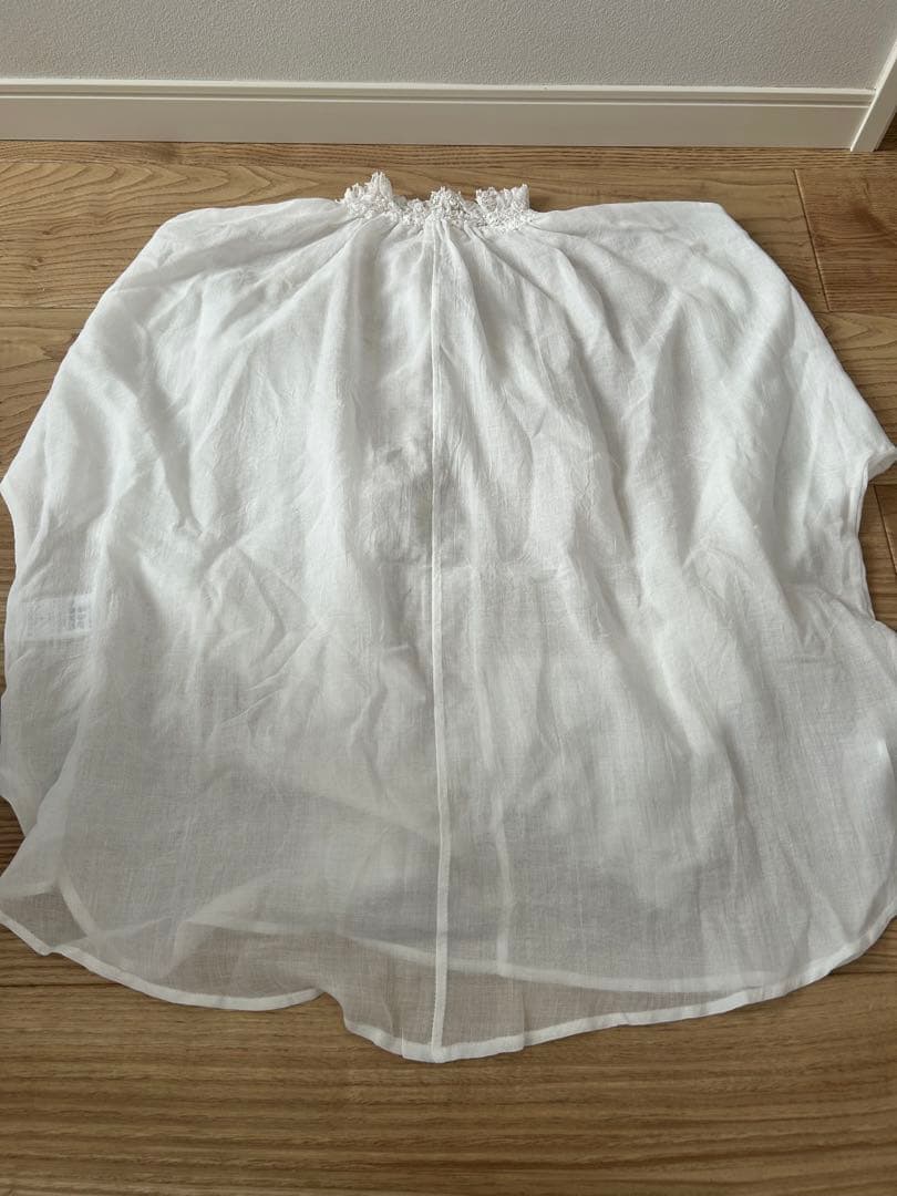 新品未使用　PUAL CE CIN 襟袖レースプチハイネックブラウス