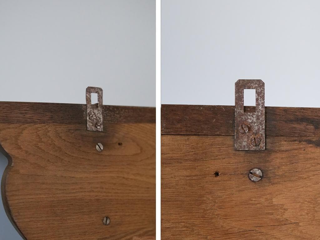 フランスアンティーク木製ウォールフック/壁掛けラック/シェルフ(84-55)