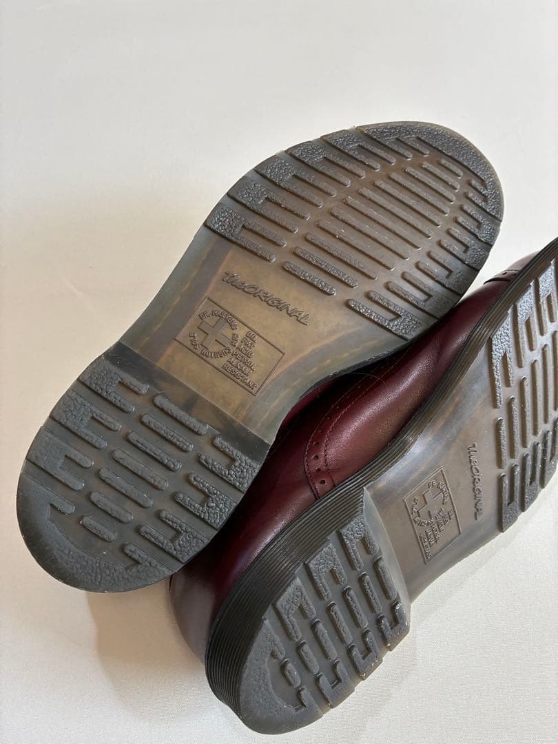 【美品】ドクターマーチン UK7 バーガンディ ウィングチップ