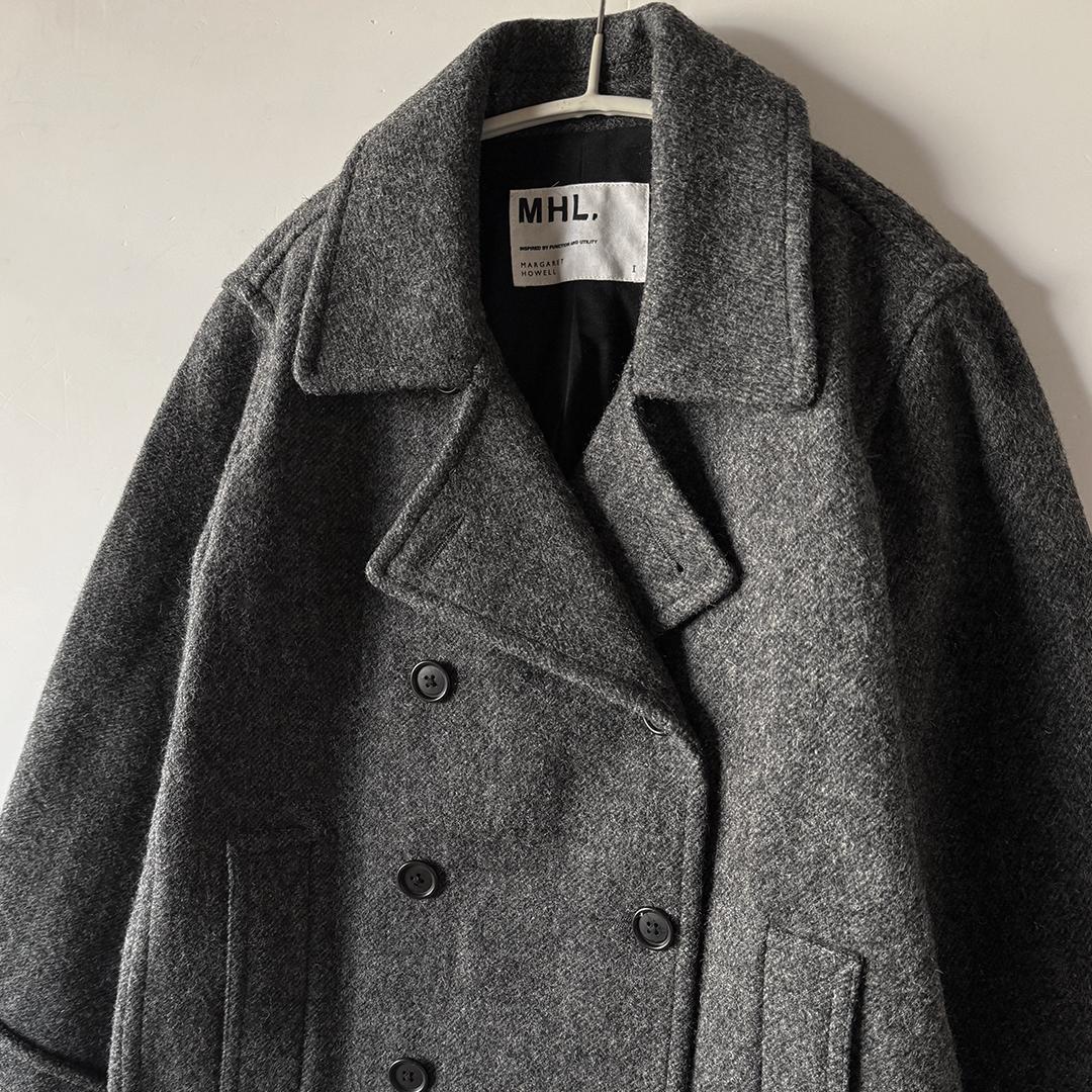 【美品】MHL. ショート ダブルブレスト コート ウール ジャケット