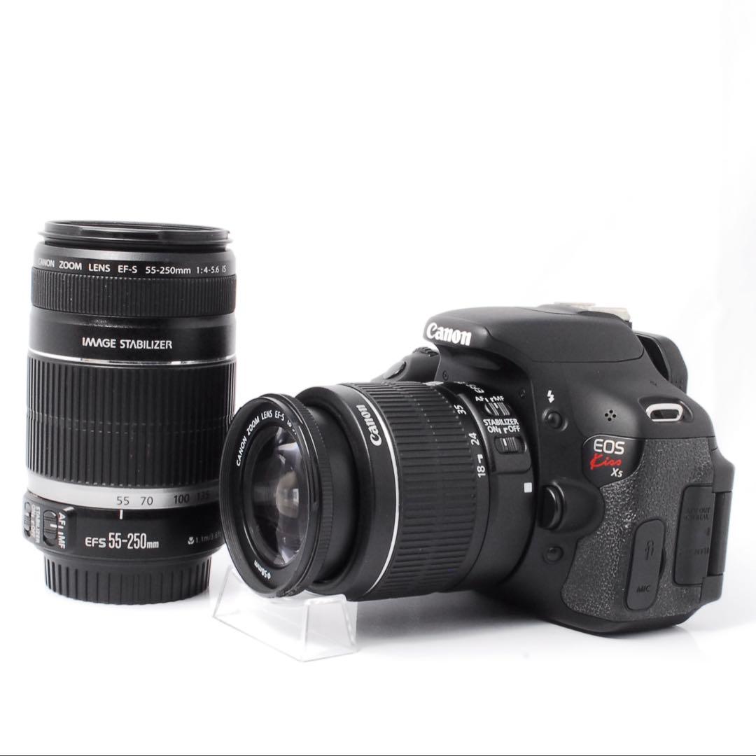 美品手振れ補正付きCanon Kiss X5 ダブルレンズセット