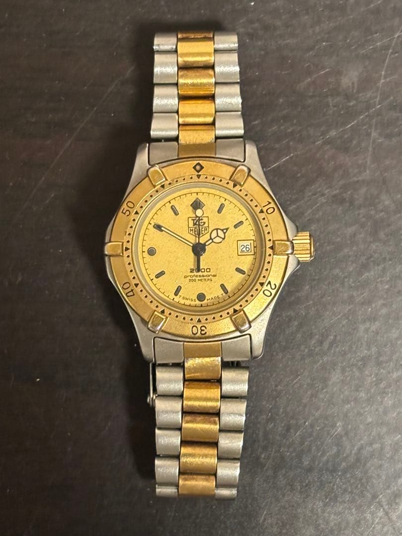【TAG HEUER】2000 professionalゴールド/シルバー 時計