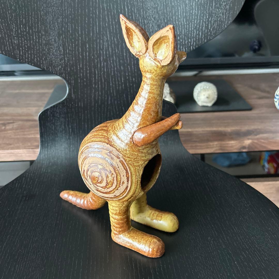 リサラーソン カンガルー グスタフスベリ 親カンガルーのみ　希少　ヴィンテージ