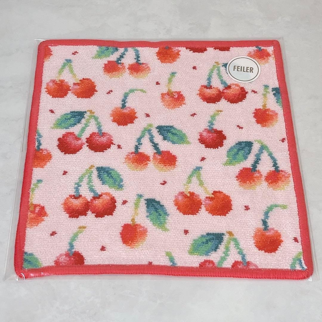 【未開封】FIELER フェイラー チェリードット ポーチ＆ハンカチ 2点セット