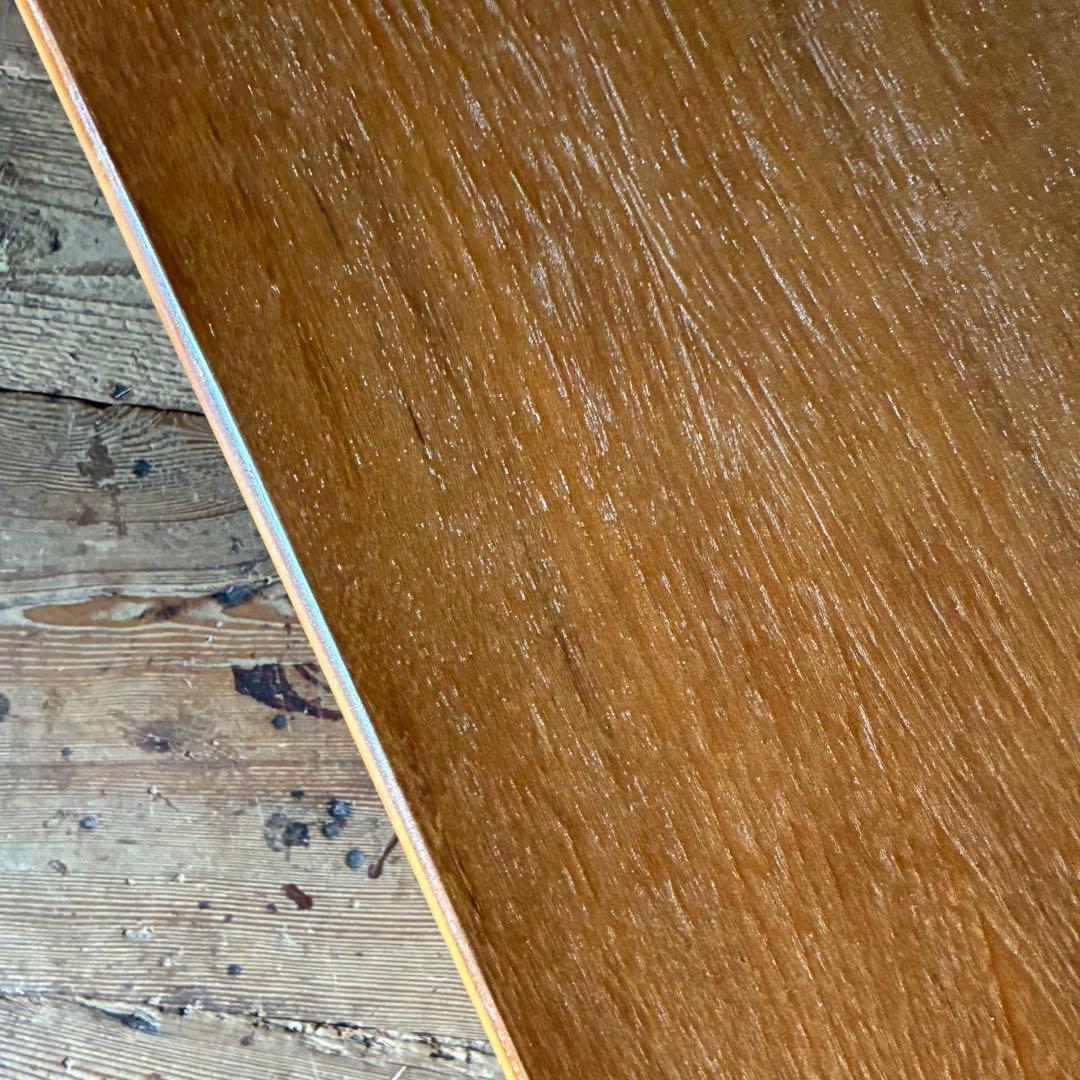 レトロ ヴィンテージ 折り畳み式 センターテーブル ラタン脚