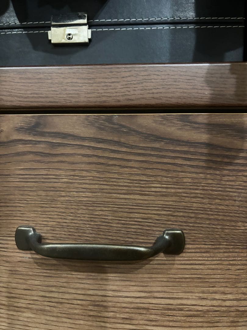 LOWYA タンス　チェスト　ロータイプ　アンティークブラウン