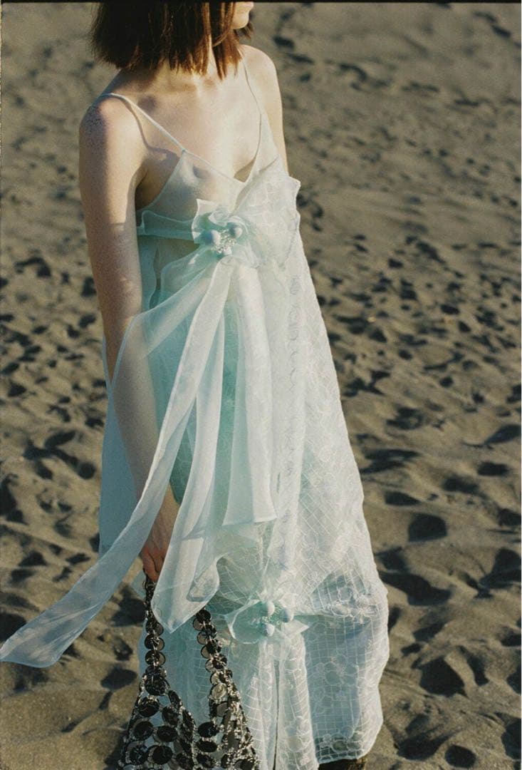 トップス RIV NOBUHIKO AMY EMBROIDERY TOP WHITE