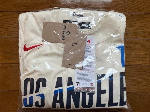 大谷翔平2025CITYコネクトNIKELIMITEDジャージ♯34パッチ付　L