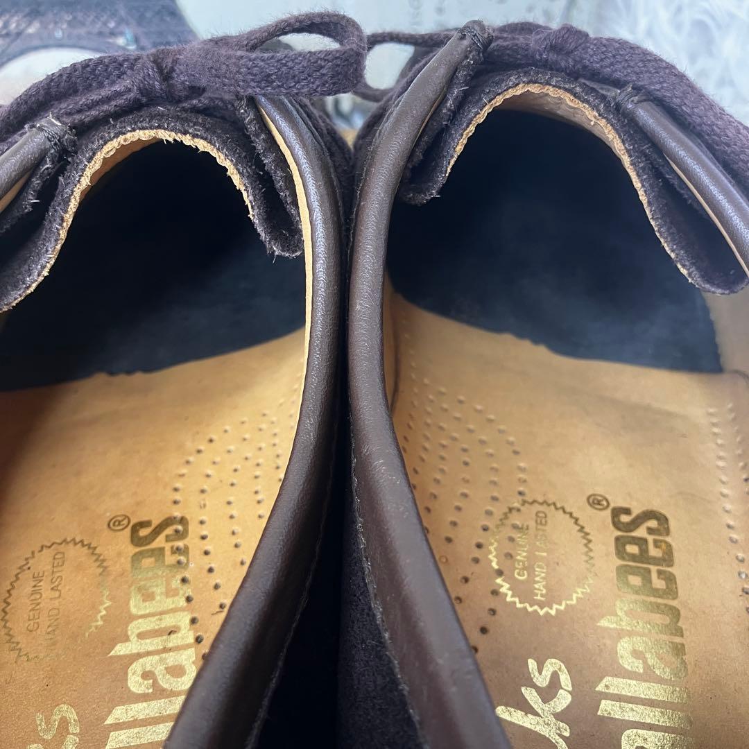 クラークス ナタリー　ワラビー　モカシン　スエード　ブラウン　ダークブラウン