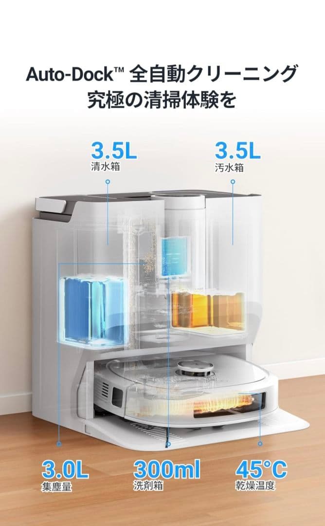 【処分特価】EUREKA ロボット掃除機 J20 全自動ステーション付き 未使用