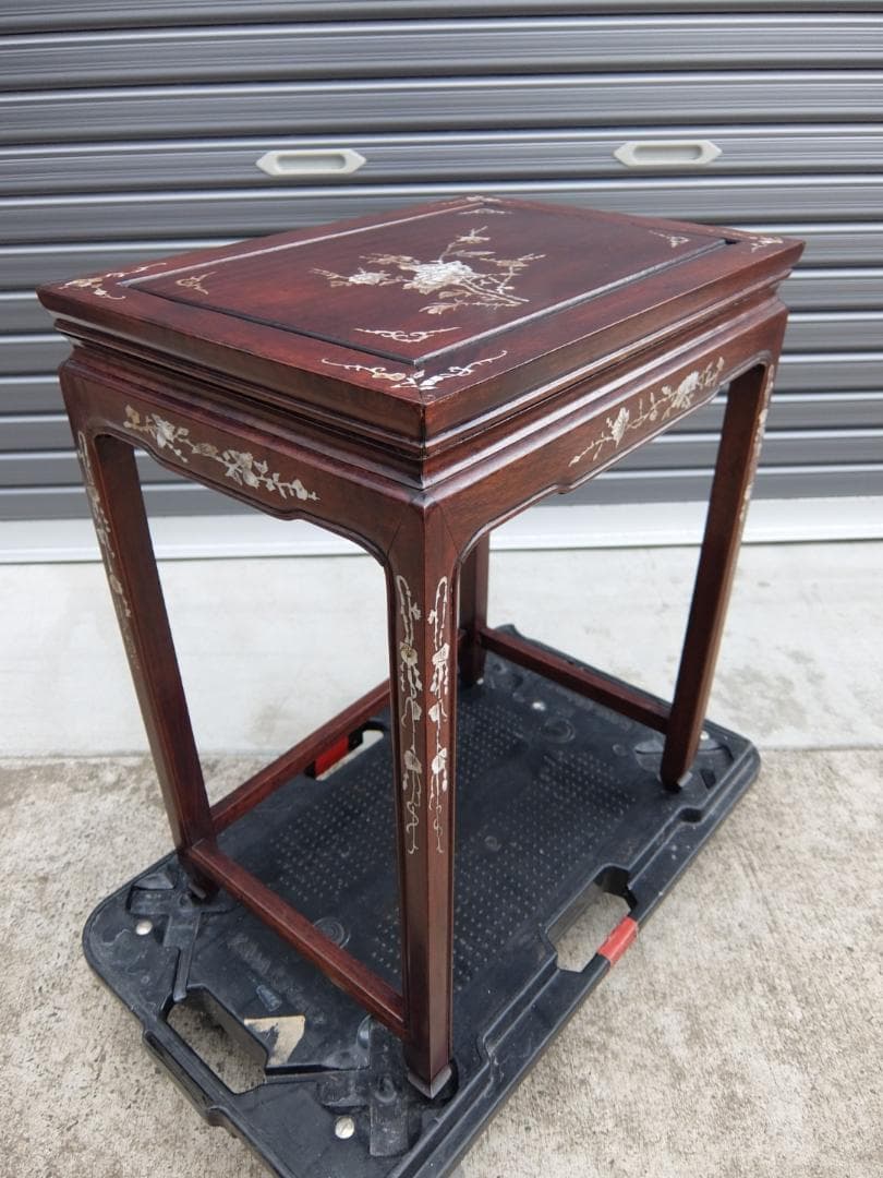 386　螺鈿細工　サイドテーブル