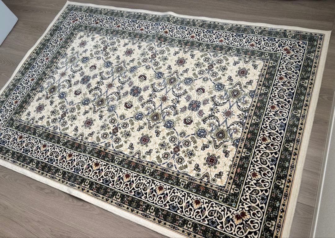 洗える抗菌防臭加工 モケット織ラグ ペルシャ風　カーペット　130×185cm